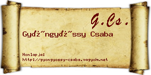 Gyöngyössy Csaba névjegykártya